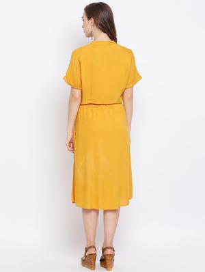pocket detail a-line dress - 17288478 - Standard Image - 3