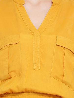 pocket detail a-line dress - 17288478 - Standard Image - 4