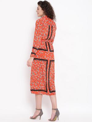 tie front floral dress - 17288496 - Standard Image - 3