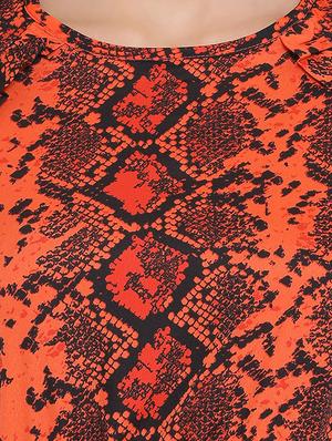 animal print a-line dress - 17288497 - Standard Image - 5