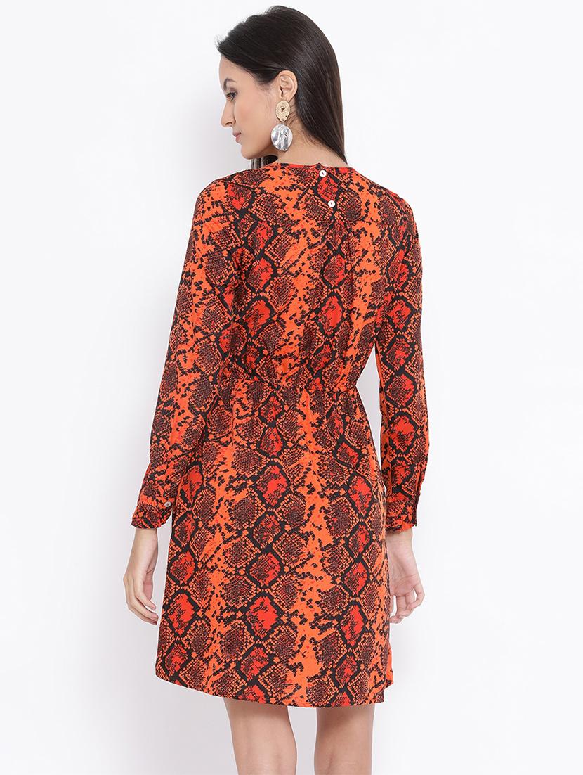 animal print a-line dress - 17288497 - Zoom Image - 3