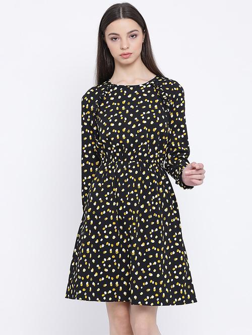 printed a-line dress - 17288503 - Standard Image - 1