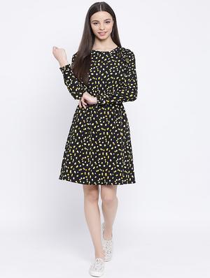 printed a-line dress - 17288503 - Standard Image - 4
