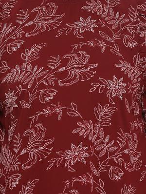 frill detail floral top - 17288511 - Standard Image - 5