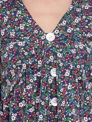 bell sleeves floral top - 17288516 - Standard Image - 5