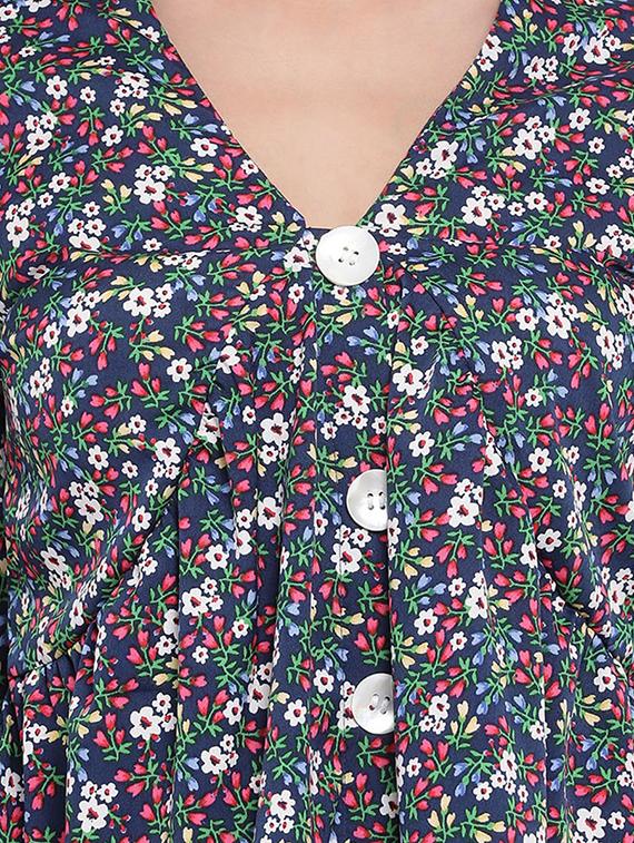 bell sleeves floral top - 17288516 - Zoom Image - 5