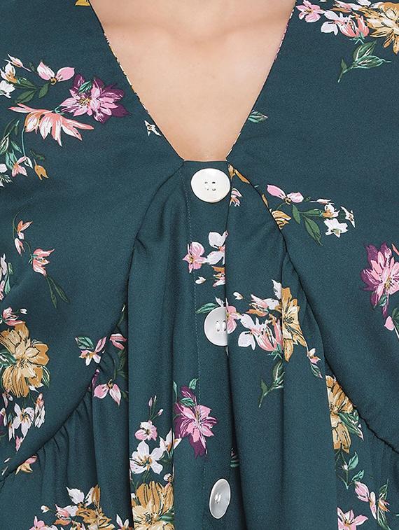 bell sleeves floral top - 17288517 - Zoom Image - 5