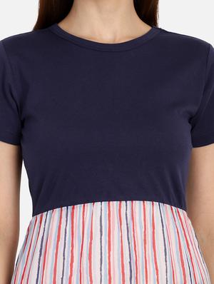 striped straight kurta - 17288539 - Standard Image - 6