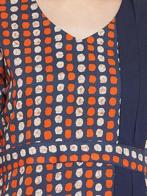 v-neck printed tunic - 17289300 - Standard Image - 5