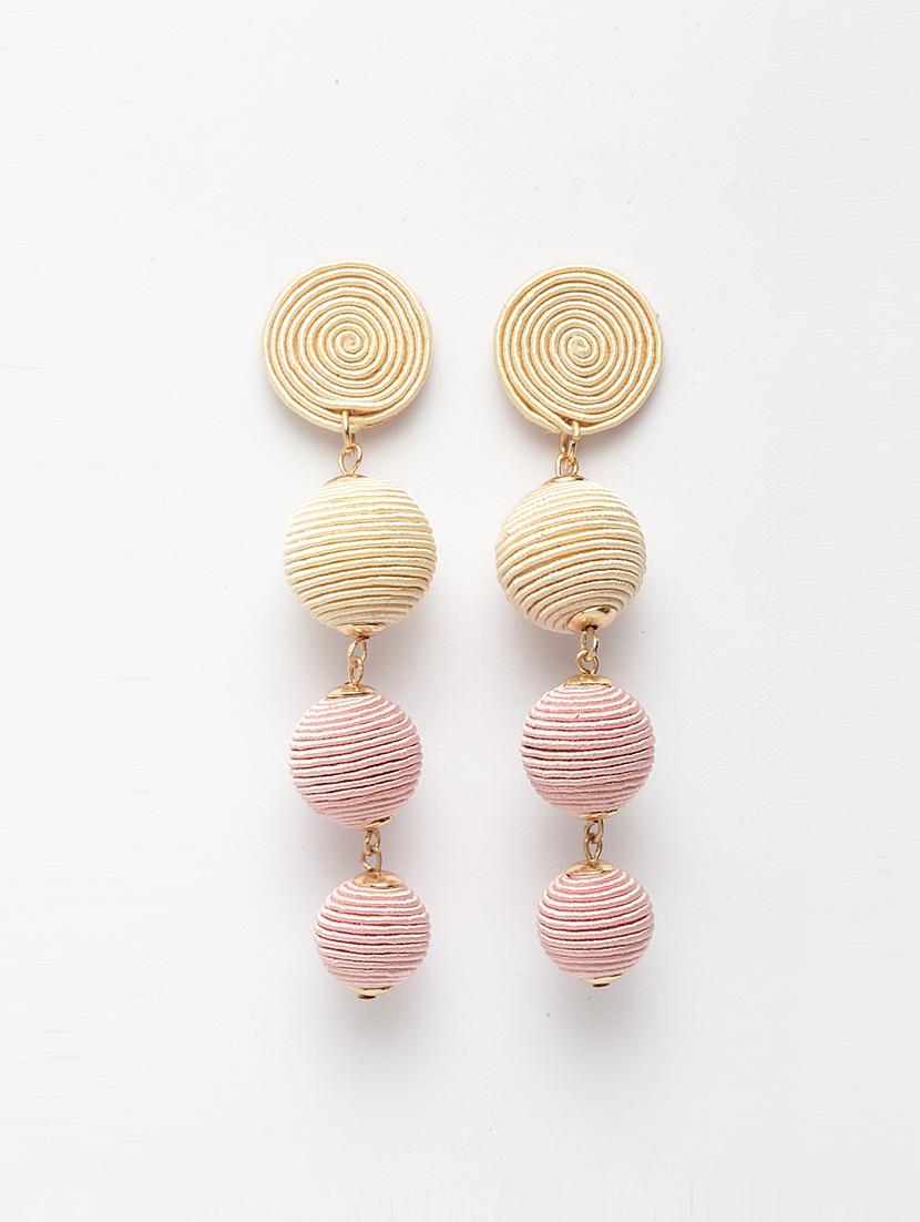pink metal hoop earring - 17289369 - Zoom Image - 2