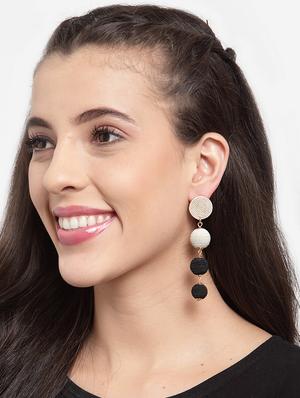black metal drop earring - 17289371 - Standard Image - 4