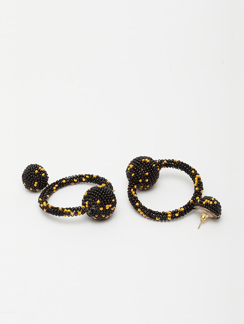 black metal drop earring - 17289372 - Zoom Image - 2