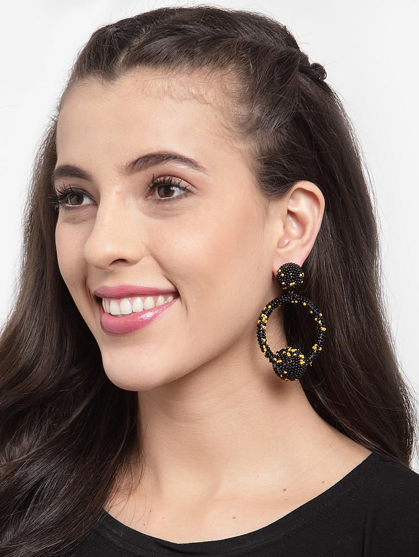 black metal drop earring - 17289372 - Zoom Image - 3