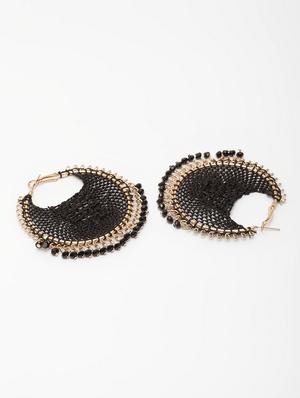black metal drop earring - 17289385 - Standard Image - 3