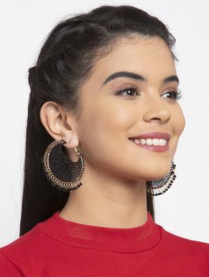 black metal drop earring - 17289385 - Standard Image - 4