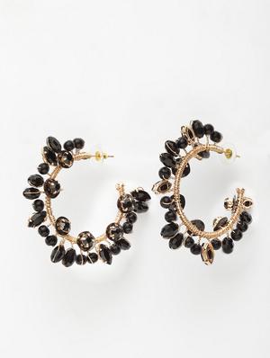 black metal drop earring - 17289388 - Standard Image - 2