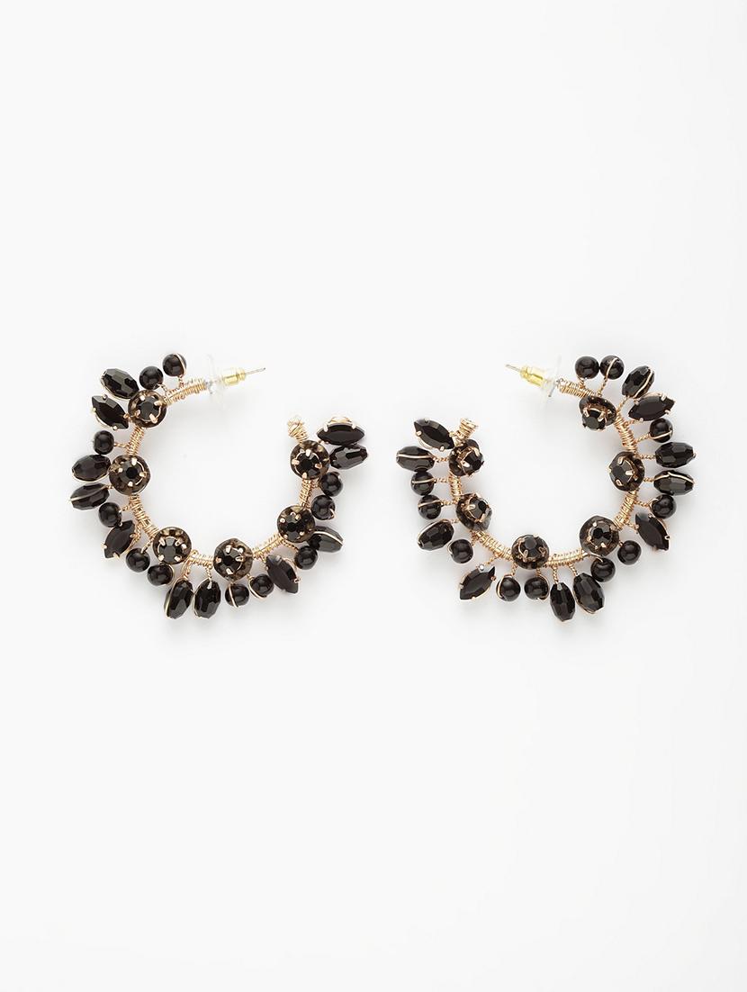 black metal drop earring - 17289388 - Zoom Image - 3