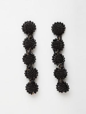 black metal drop earring - 17289389 - Standard Image - 2
