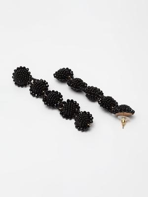 black metal drop earring - 17289389 - Standard Image - 3