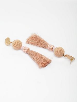 gold metal drop earring - 17289392 - Standard Image - 3