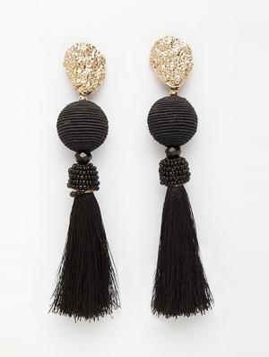 black metal drop earring - 17289393 - Standard Image - 2