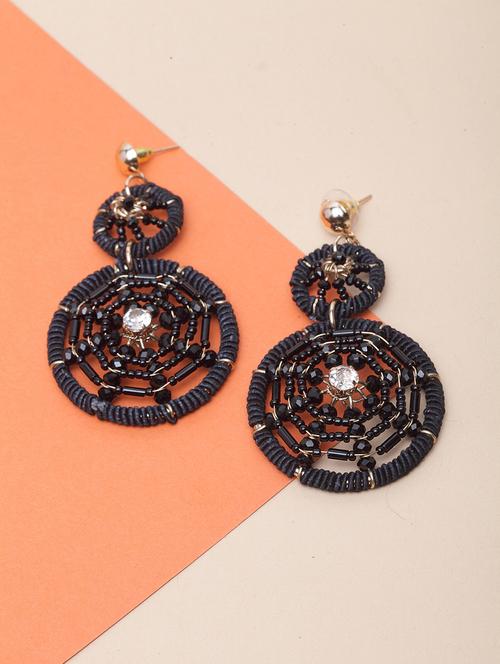 black metal drop earring - 17289396 - Standard Image - 1