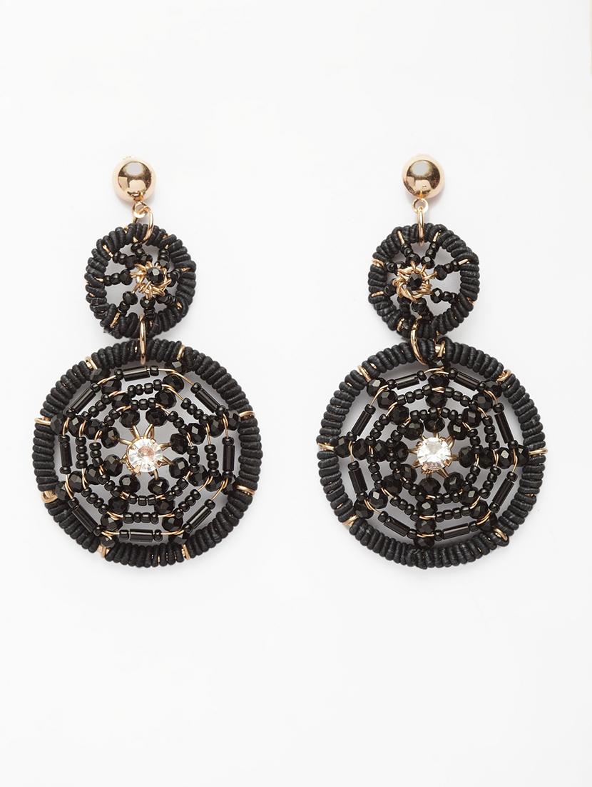 black metal drop earring - 17289396 - Zoom Image - 2
