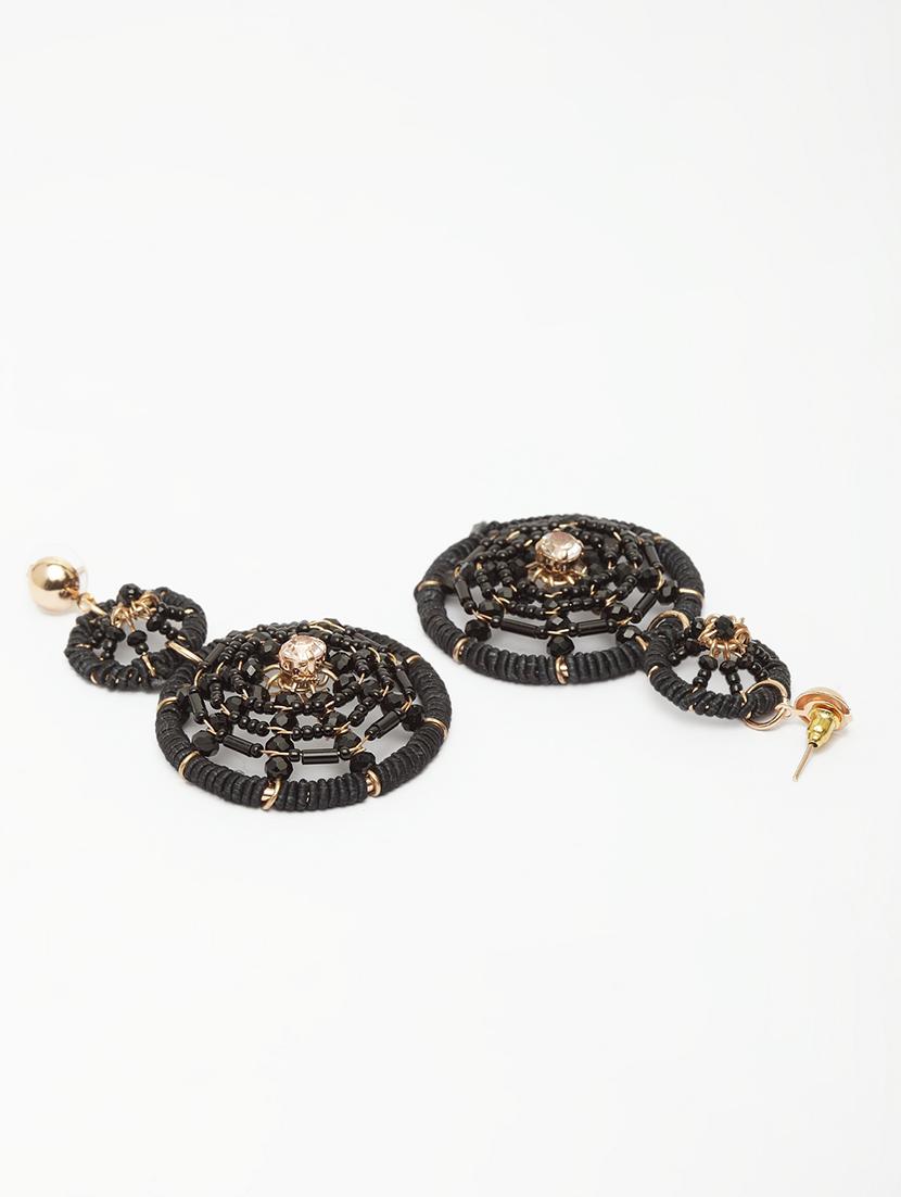 black metal drop earring - 17289396 - Zoom Image - 3