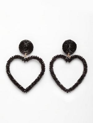 black metal drop earring - 17289403 - Standard Image - 2