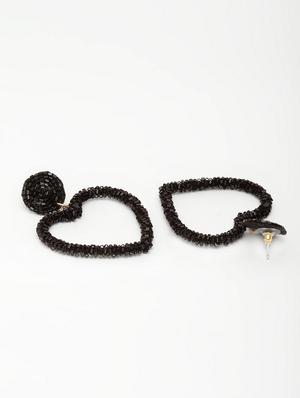 black metal drop earring - 17289403 - Standard Image - 3