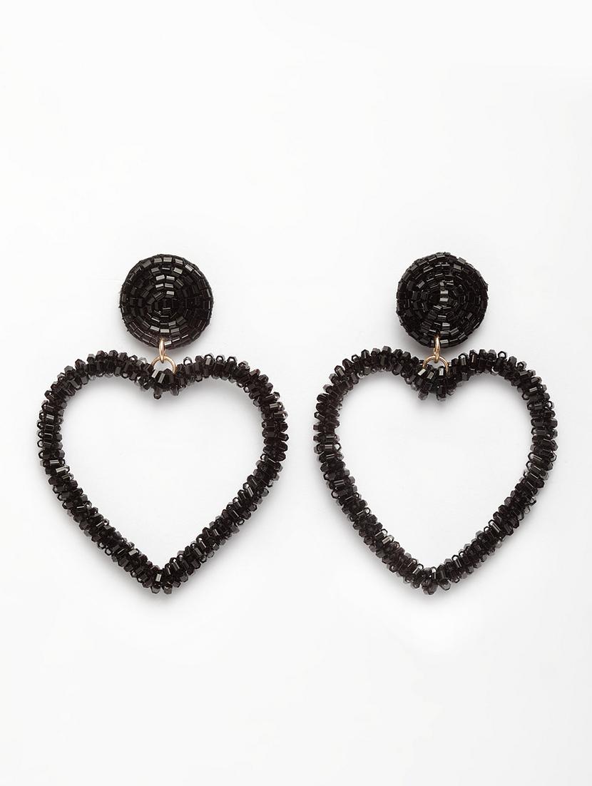 black metal drop earring - 17289403 - Zoom Image - 2