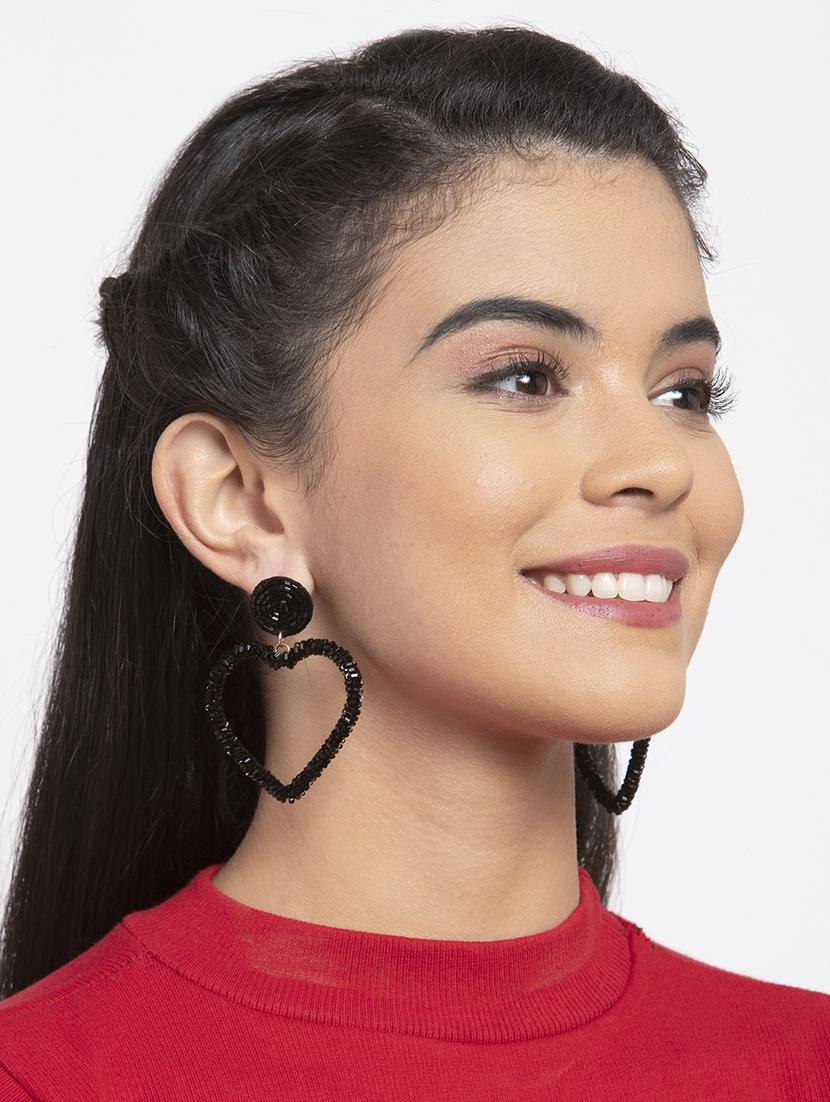 black metal drop earring - 17289403 - Zoom Image - 4