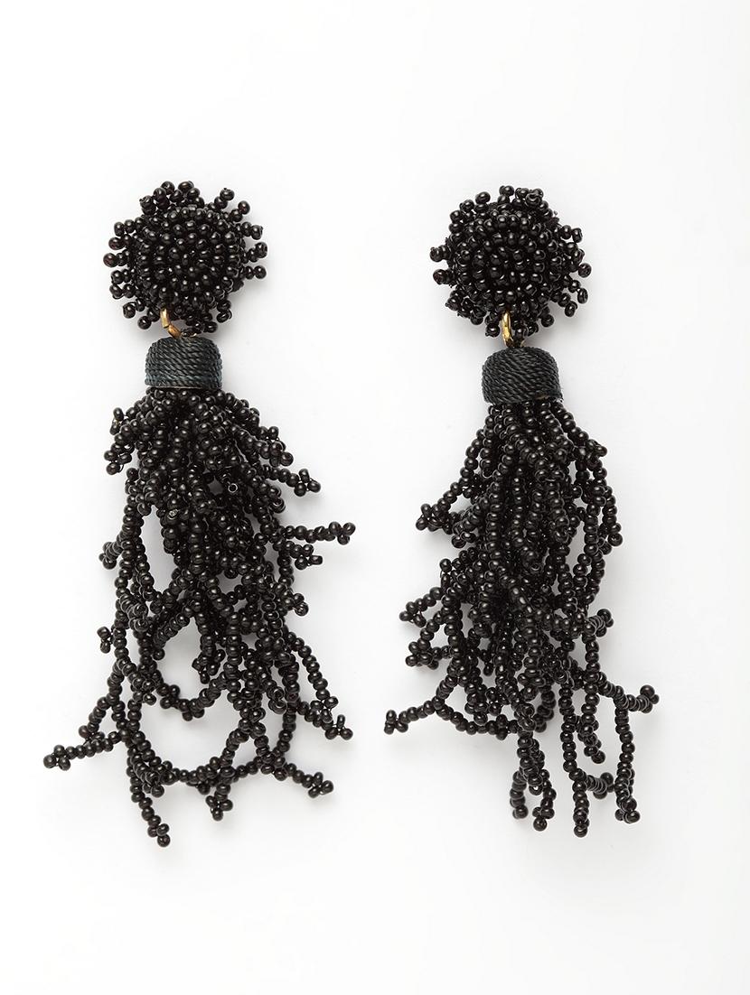 black metal drop earring - 17289408 - Zoom Image - 2