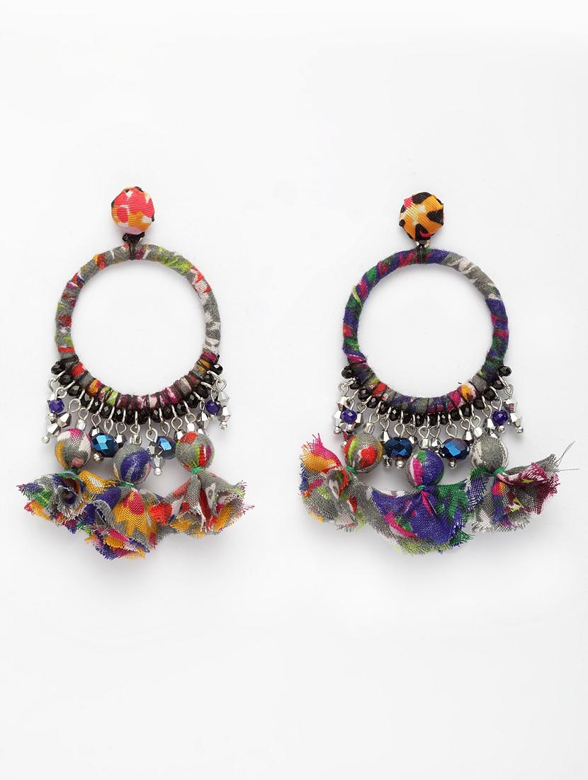 multi colored metal drop earring - 17289412 - Zoom Image - 2