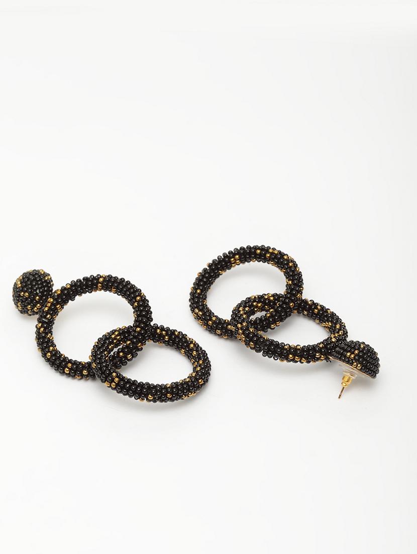 black metal drop earring - 17289426 - Zoom Image - 3
