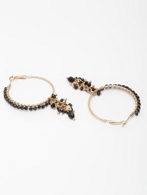 black metal drop earring - 17289427 - Standard Image - 3