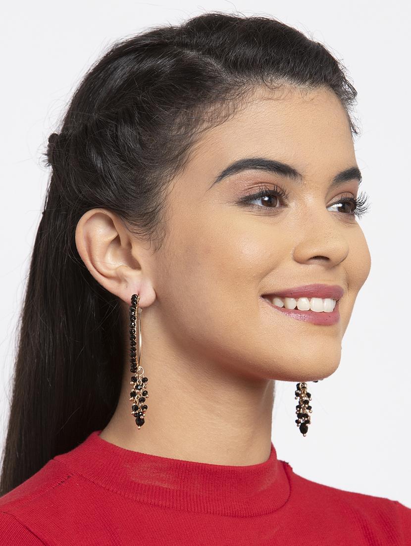 black metal drop earring - 17289427 - Zoom Image - 4