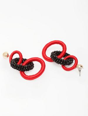 multi colored metal drop earring - 17289428 - Standard Image - 3