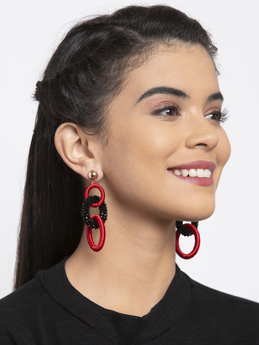 multi colored metal drop earring - 17289428 - Zoom Image - 4
