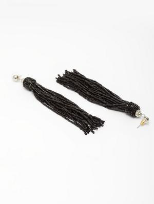 black metal drop earring - 17289433 - Standard Image - 3