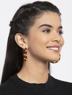 multi colored metal hoop earring - 17289434 - Standard Image - 4