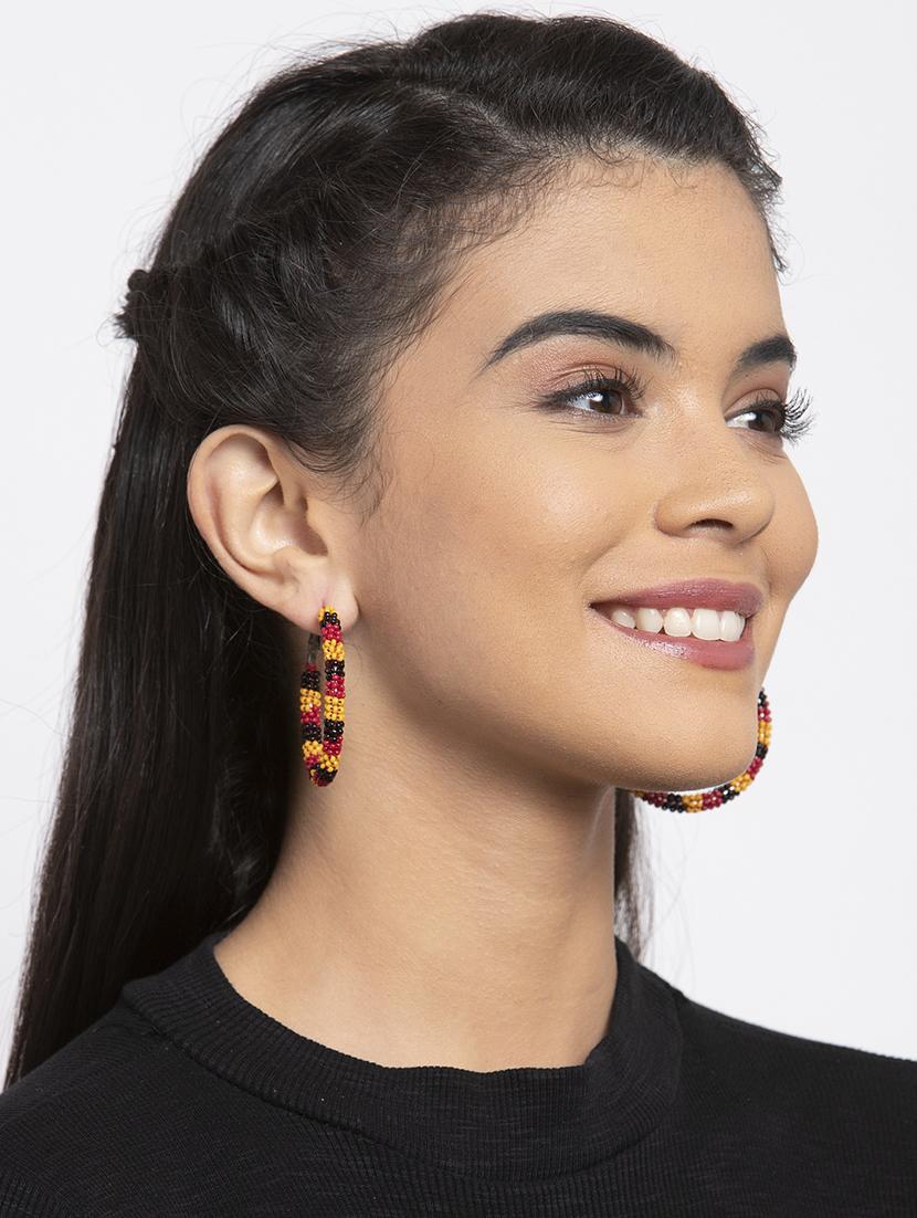 multi colored metal hoop earring - 17289434 - Zoom Image - 4