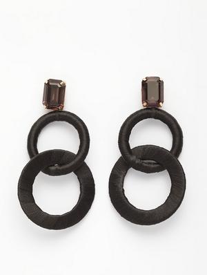 black metal drop earring - 17289442 - Standard Image - 2