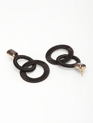 black metal drop earring - 17289442 - Standard Image - 3