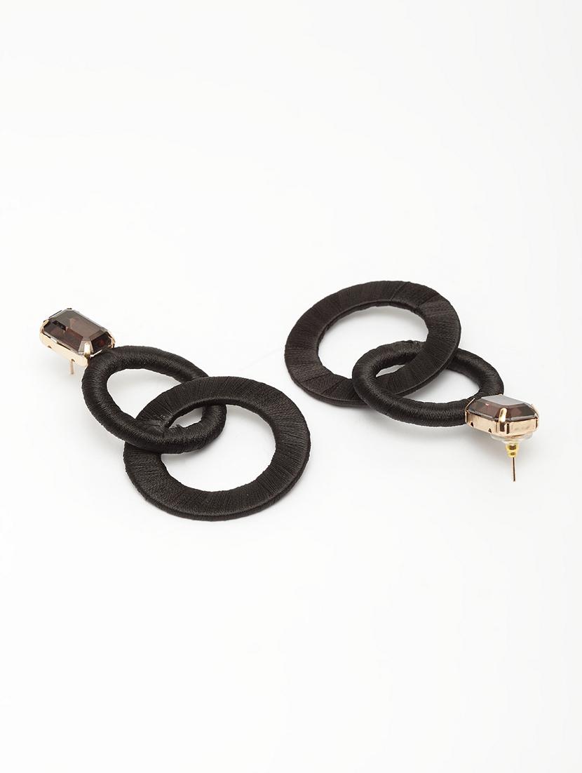 black metal drop earring - 17289442 - Zoom Image - 3