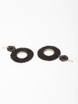 black metal drop earring - 17289444 - Standard Image - 3