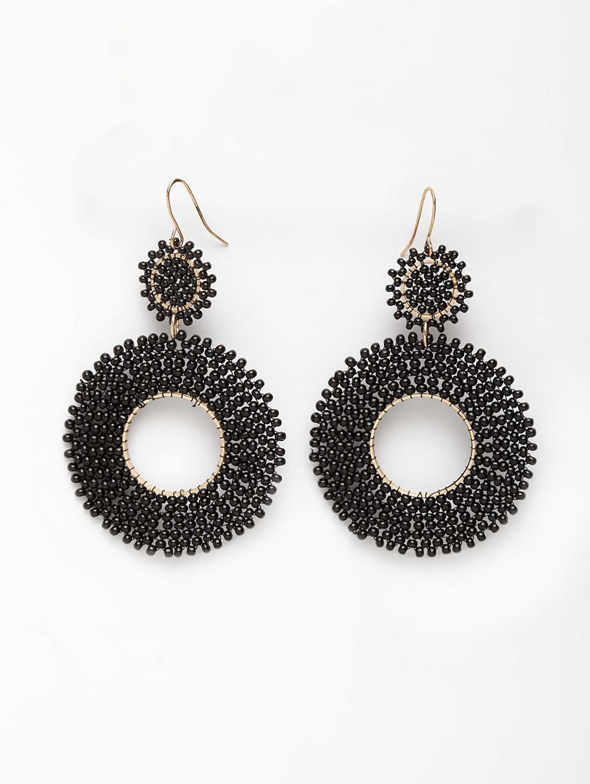 black metal drop earring - 17289444 - Zoom Image - 2