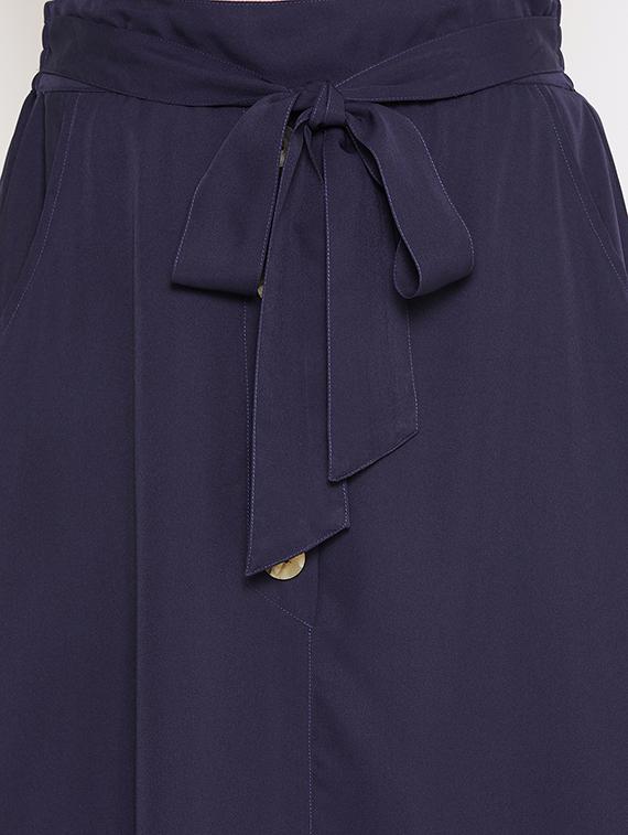tie up waist skirt with solid top set - 17289627 - Zoom Image - 5