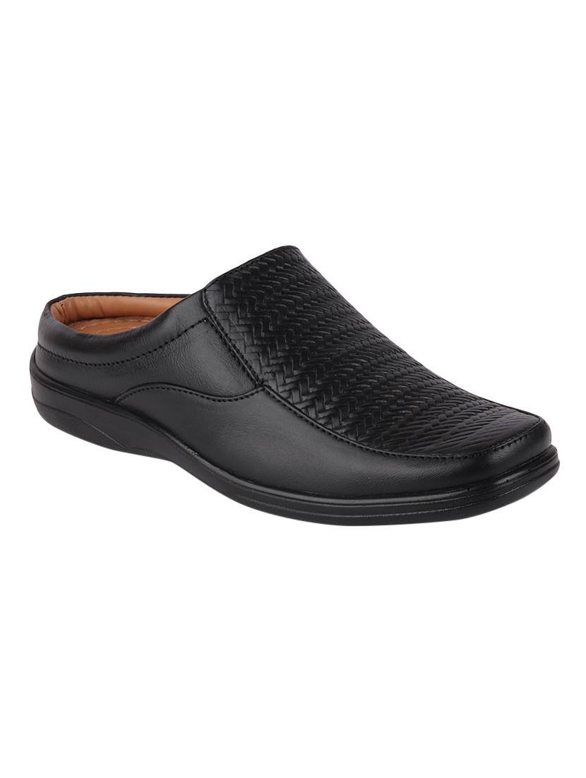 black slip on sandals - 17289738 - Zoom Image - 1