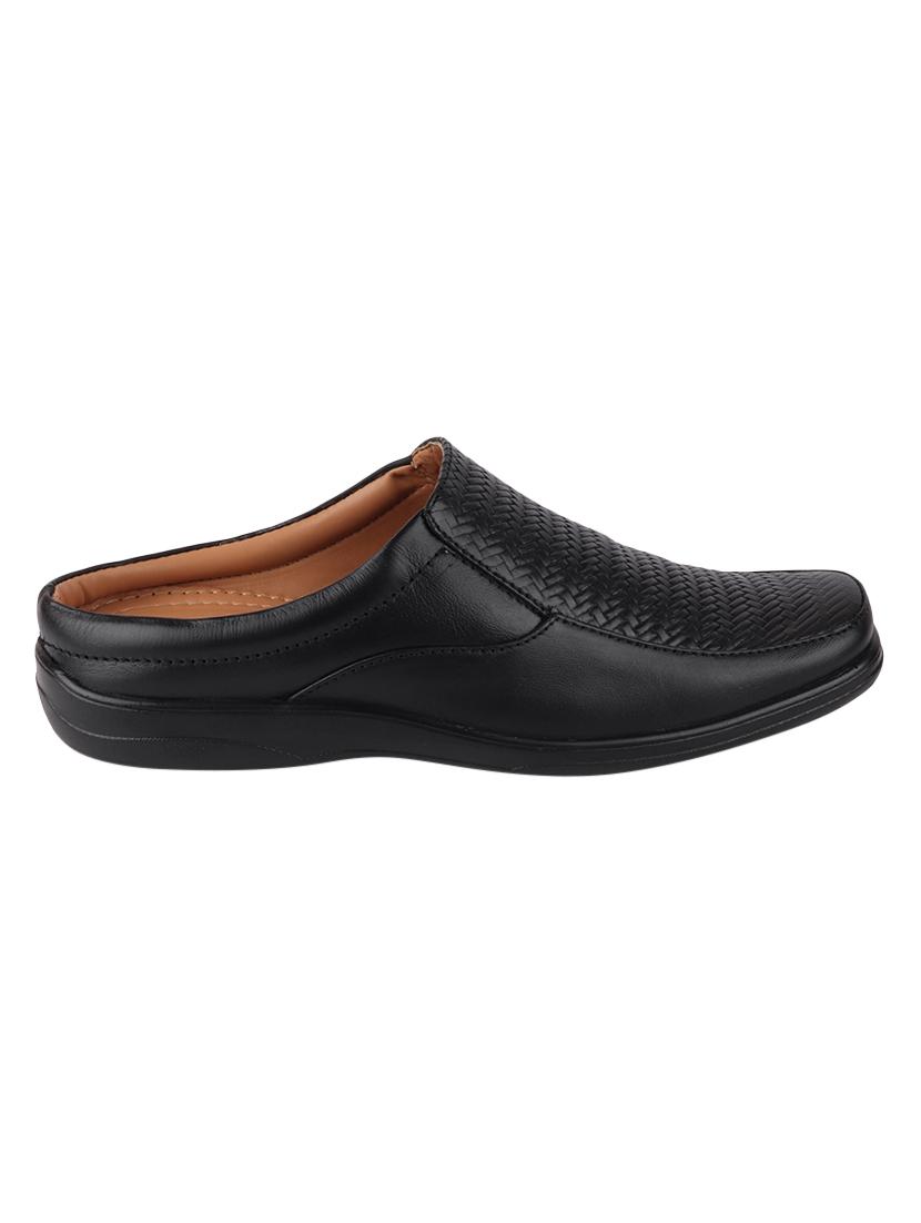 black slip on sandals - 17289738 - Zoom Image - 2